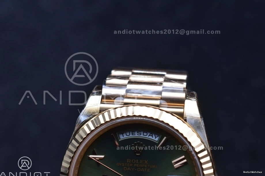 Weight) Edition Dial Roman RG VR3255 THBF on 652 President Bracelet 228235 Date Best 40 MoistureWicking Green (Gain 1:1 Day 0426